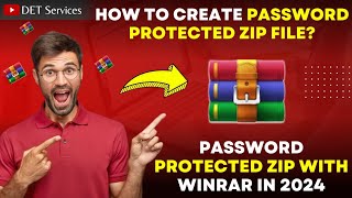 2024 में Password Protected Zip File कैसे बनाएं? Password Protected Zip File Using Winrar in 2024 ?