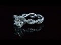 Twisted Eternity Pave Diamond Engagement Ring