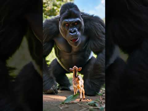 Gorilla vs Bears Revenge… Powered By Banana 😱🦍🐻🍌 #shorts #gorilla #funny