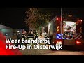 Net zoals vrijdag en zaterdag woedde er zondagnacht brand bij Fire-Up in Oisterwijk