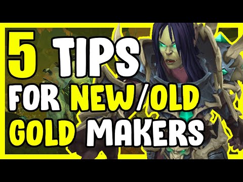 5 Tips For New and Old Gold Makers In WoW Shadowlands - Gold Farming Guide