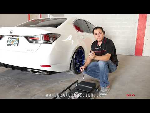Lexus GS200t Rear spats lip diffuser body kit installation DIY