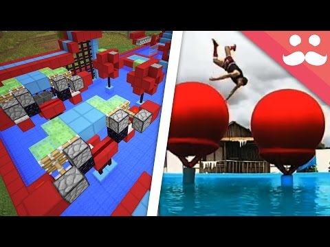 Part of a video titled How To Build TOTAL WIPEOUT in Minecraft! - YouTube