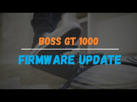 08. Boss GT-1000 FIRMWARE UPDATE - Factory reset