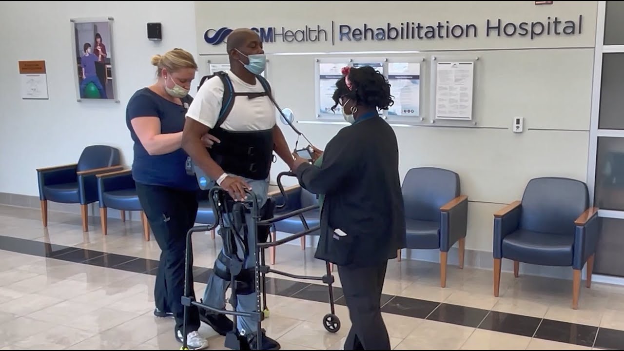 William Grady's recovery from stroke aided by robotic technology video