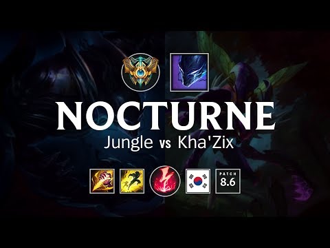 Nocturne Jungle vs Kha'Zix - KR Challenger Patch 8.6