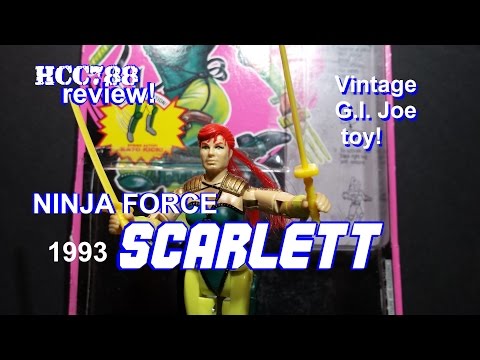 HCC788 - 1993 Ninja Force SCARLETT (v2) - Vintage G.I. Joe toy! HD S03E07