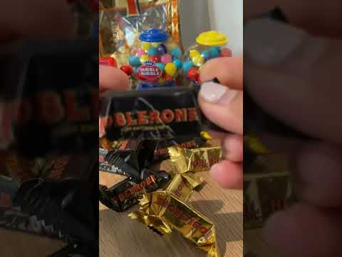 [ASMR] Satisfying Toblerone Mini Dark Chocolate #shorts  #asmr  #viral