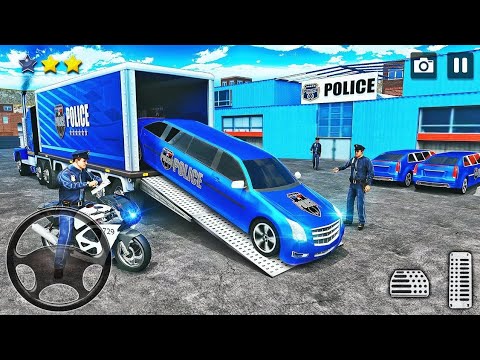 Grand Police Cargo Vehicles Simulator - Transporter Police Car Driver 3D - Android Gameplay