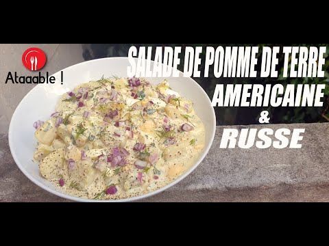 Salade de Pomme de terre - Américaine et Russe