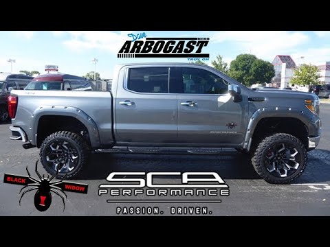 New Lifted Truck 2019 GMC Sierra 1500 SLT Black Widow 4x4 | Dave Arbogast Lifted Trucks G13917