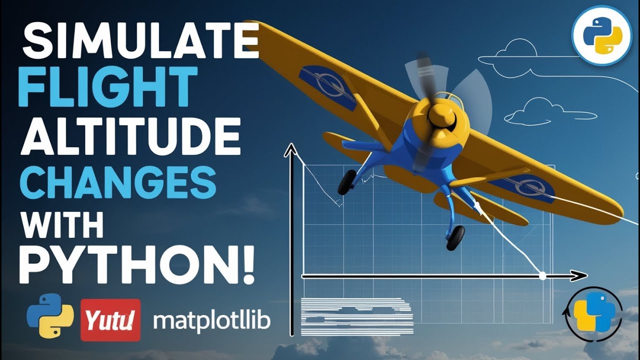Simulating Aircraft Altitude Changes with Python | Real-Time Flight Visualization Tutorial