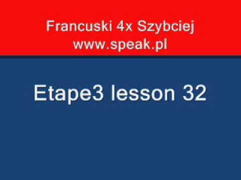 French Lesson Etape3 lesson 32 - Direct Method Speak.pl