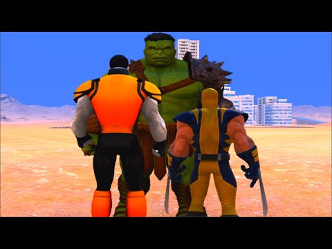 100 Hulk vs 1000 Colossus and 1000 Wolverine (Marvel vs Marvel)