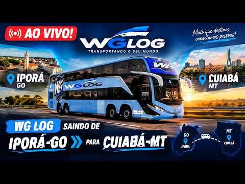 wg log saindo de Iporá, no Goiás, para Cuiabá, no Mato Grosso.#onibus #viagem #mundo