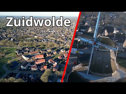 📍 Zuidwolde From Above – Rural Dutch Village Surrounded by Nature