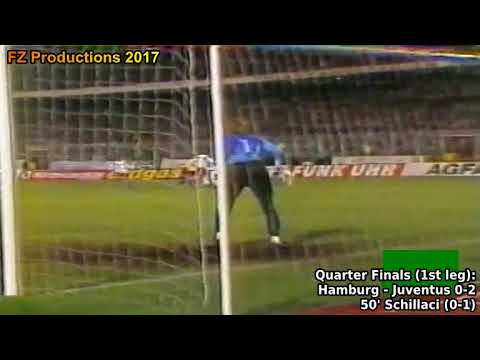1989-1990 Uefa Cup: Juventus FC All Goals (Road to Victory)