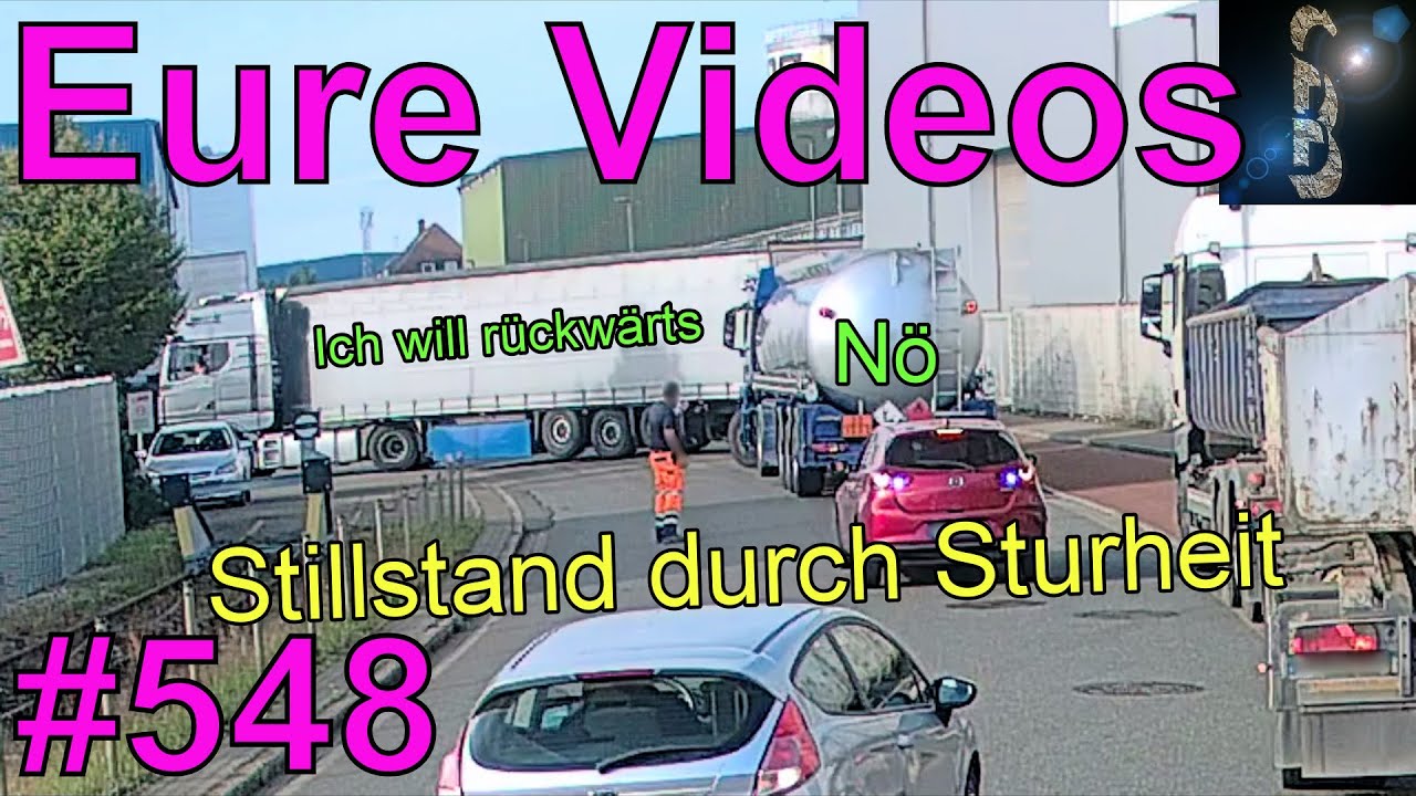 Eure Videos #548 - Dashcam - Langer Zug in Amerika - Ignorierte Baustellenampeln - Baustellenauffahr