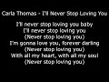 Northern Soul - Carla Thomas - I'll Never Stop Loving You  - With Lyrics
