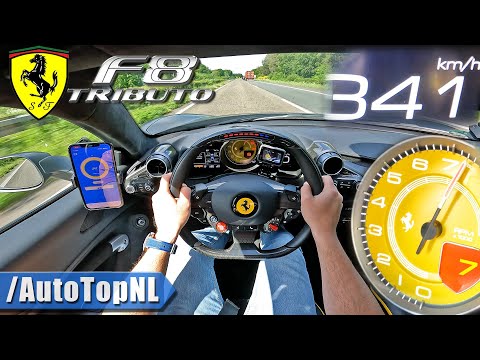 Thumbnail for Ferrari F8 Tributo Novitec *341km/h* on Autobahn by AutoTopNL by Ferrari F8