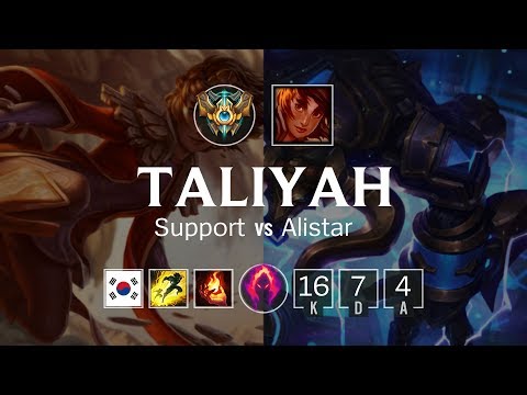 Taliyah Support vs Alistar - KR Master Patch 8.24