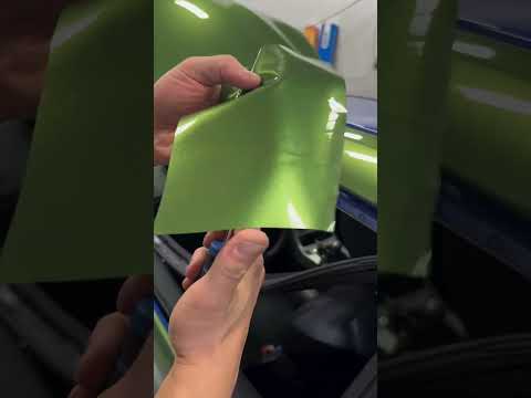 Vinyl Wrap VS Color PPF Mamba Green 8Mil TPU, Penetration Test #ppfwrap #carppf #wrap #carwrap