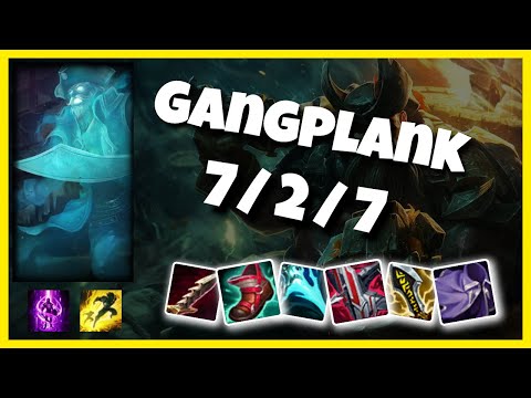 Gangplank Top 11.5 Challenger Gameplay S11 (7/2/7) - BR