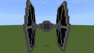 I built a Tie Fighter from Star Wars: A New Hope in Minecraft!