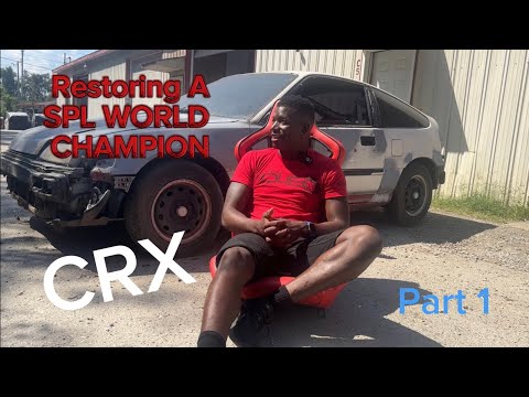 Restoring My 1989 Honda CRX Si | SPL World Championship Journey 🚗🛠️