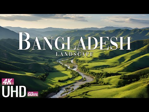 FLYING OVER BANGLADESH (4K UHD) I Relaxing Music Along With Beautiful Nature Videos | 4K VIDEO UHD