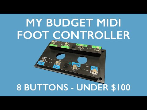 My budget pedal board: Loopy Pro with 2 wireless Mvave foot controllers