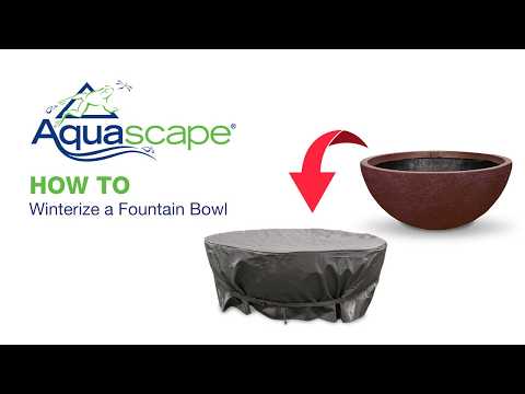 How to Winterize a Fountain Bowl