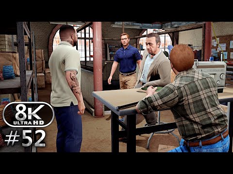 GTA V 8K Ultra Graphics Gameplay Walkthrough Part 52 - GTA V 8K 60FPS PC No Commentary