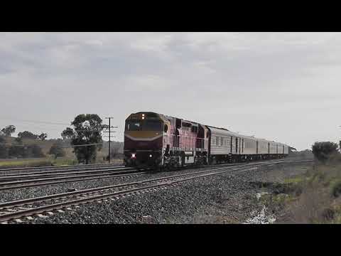 Australian Passenger Trains at Kilmore East in Victoria.
