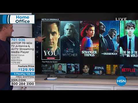 ANTOP AT300SBS 70mile TV Antenna    AirTV Streaming Medi...