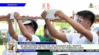 88 na dating rebelde sa Agusan del Norte tumanggap ng tulong mula sa pamahalaan