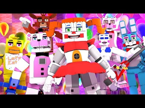 TheFamousFilms - Minecraft FNAF Sister Location HIDE AND SEEK - SCARY STORY'S! (Minecraft Roleplay)