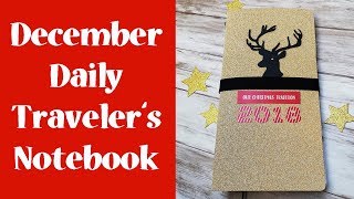 DIY Traveler's Notebook December Daily with homemade Inserts