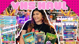 HUGE VHS & DVD HAUL 📼 📀 | PHYSICAL MEDIA HAUL | NOSTALGIC FINDS | VHS COLLECTOR