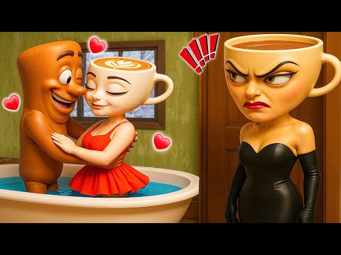 Ballerina Cappuccina Sad Story of Love with Tung Tung Sahur in Granny House | funny horror animation