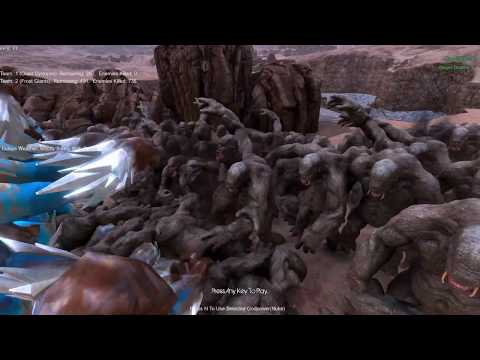 1,000 Giant Cyclops (Hold Position) vs 500 Frost Giants (Attack)