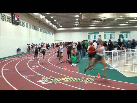Glenbard West women win the 4x400 at the York Invitational
