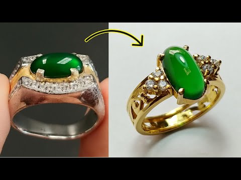 I refined the gold from the broken ring and turned it into a new ring - jewelry making ideas