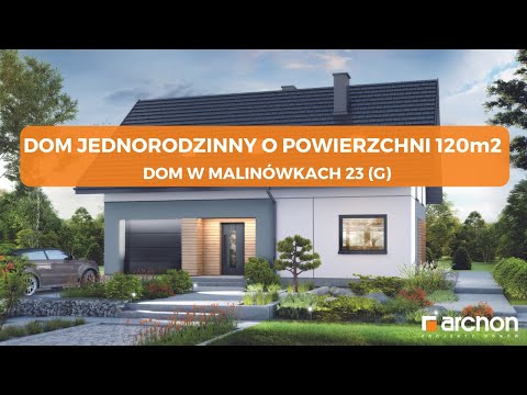 Dom w malinówkach 23 (G) – Dom jednorodzinny 120m2 I ARCHON+ Projekty Domów