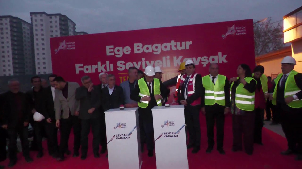 CANLI | Ege Bagatur Farklı Seviyeli Kavşak Projemizin Temelini Atıyoruz