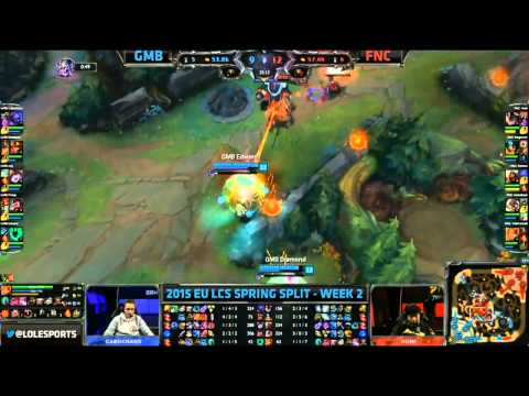 Gambit Gaming vs Fnatic - HIGHLIGHTS - EU LCS Spring 2015 - W2D2 - Season 2015 - League of Legends
