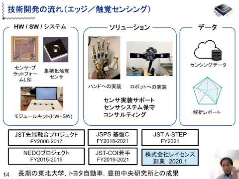 次世代ロボット・人間拡張技術に対してのセンサ活用・価値創造