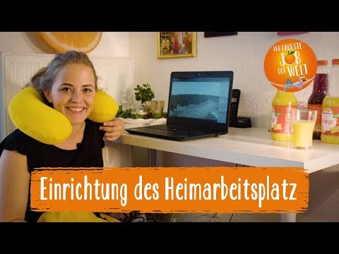 Hanna richtet ihren Heimarbeitsplatz ein | Faulster Job der Welt