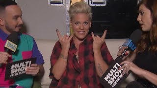 P!nk - Interview (Multishow, before Rock In Rio performance) [05-10-2019]