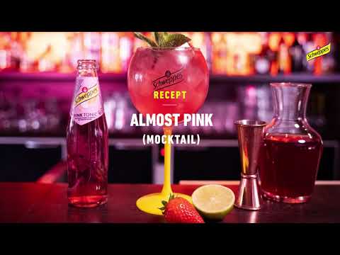 Schweppes Pink Tonic - cocktail  Almost Pink (NL)